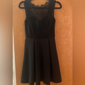 Black Francesca’s lace dress!